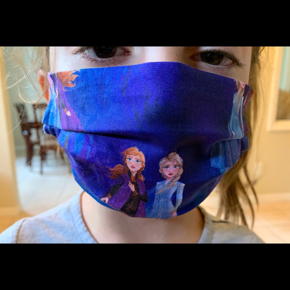 Kids Princess Anna Elsa Face Mask Child 100 Cotton